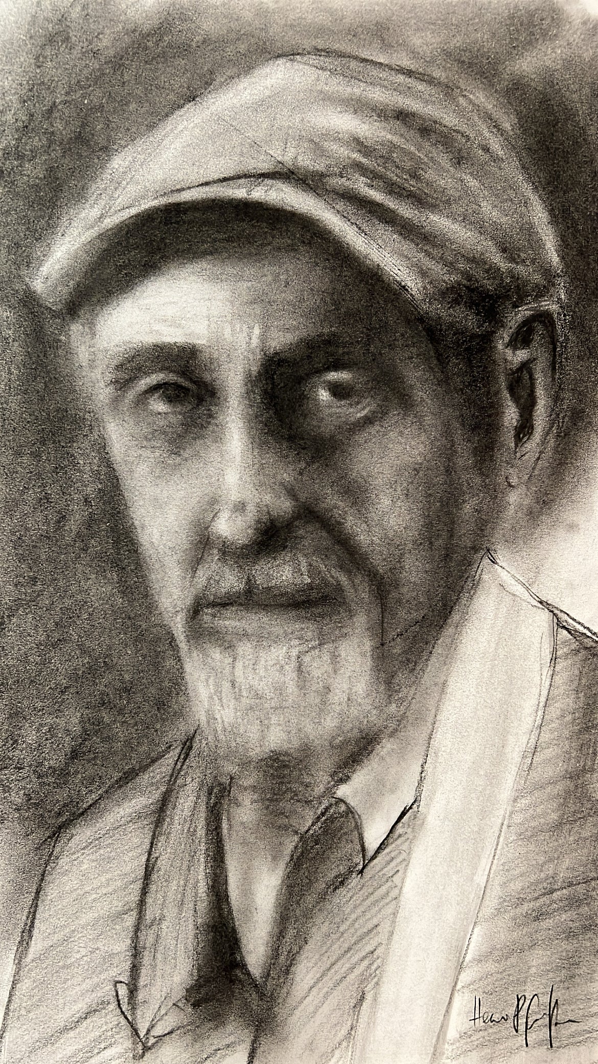 Original Kohlezeichnungen - Portraits