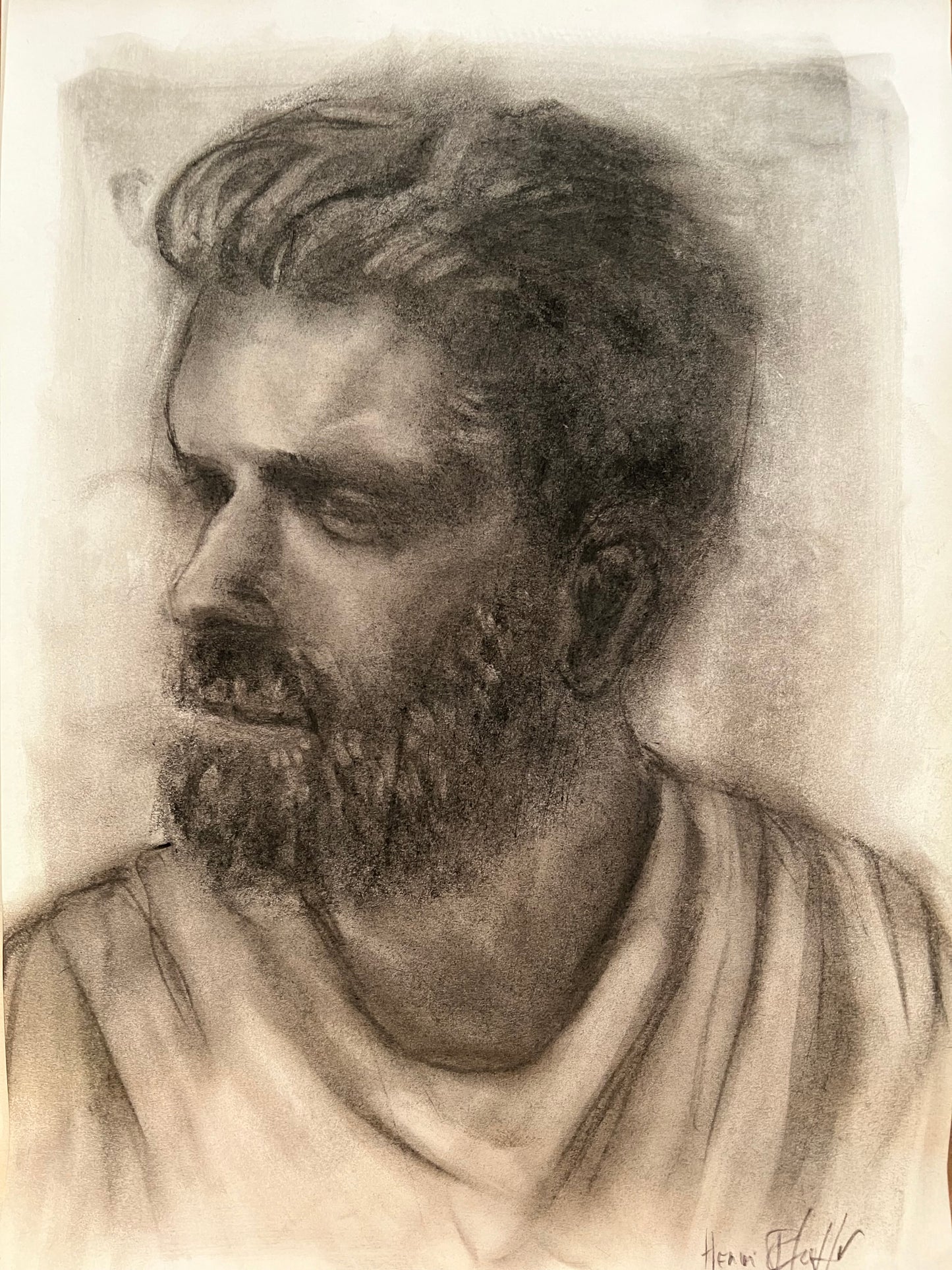 Original Kohlezeichnungen - Portraits