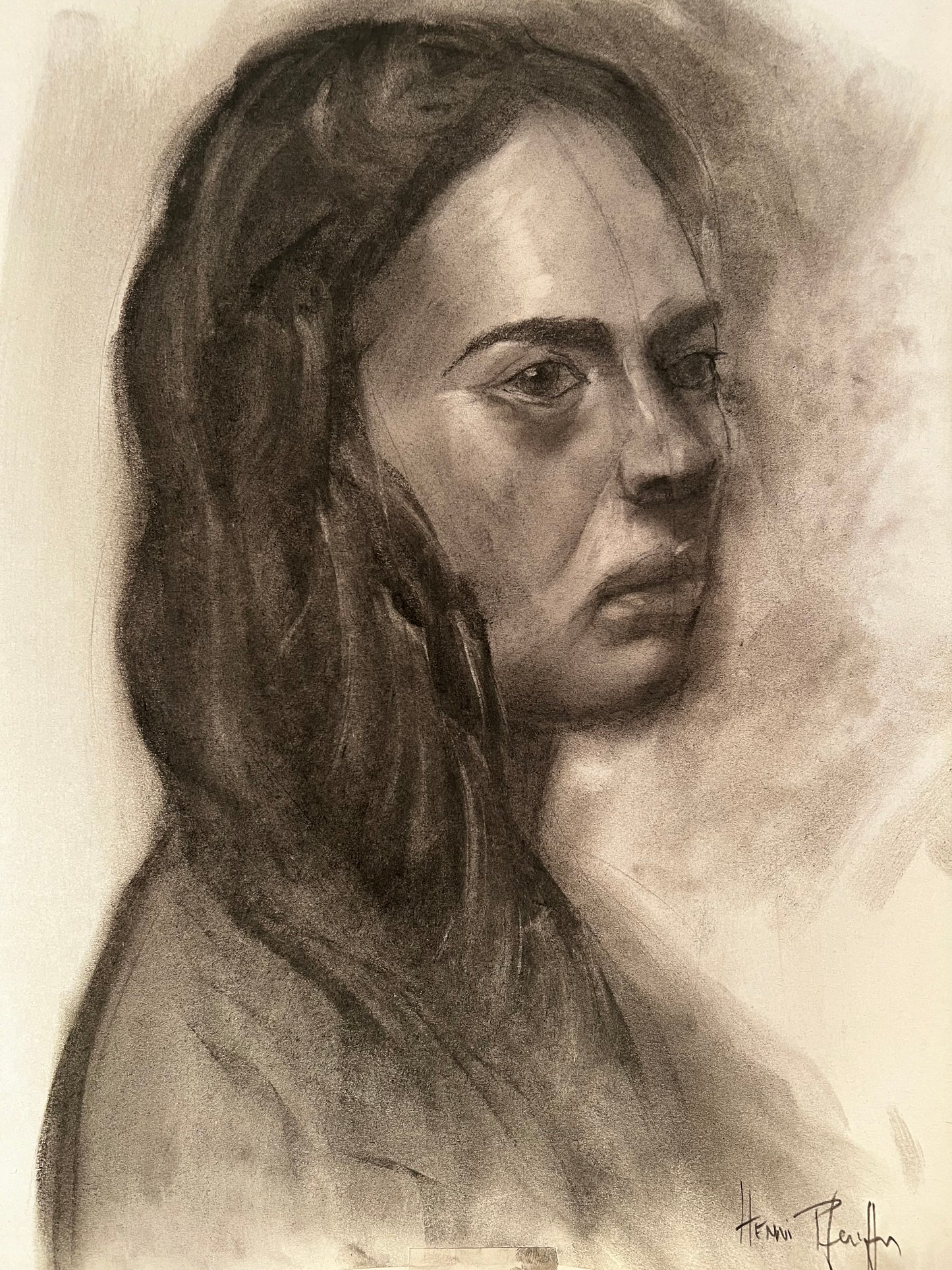 Original Kohlezeichnungen - Portraits
