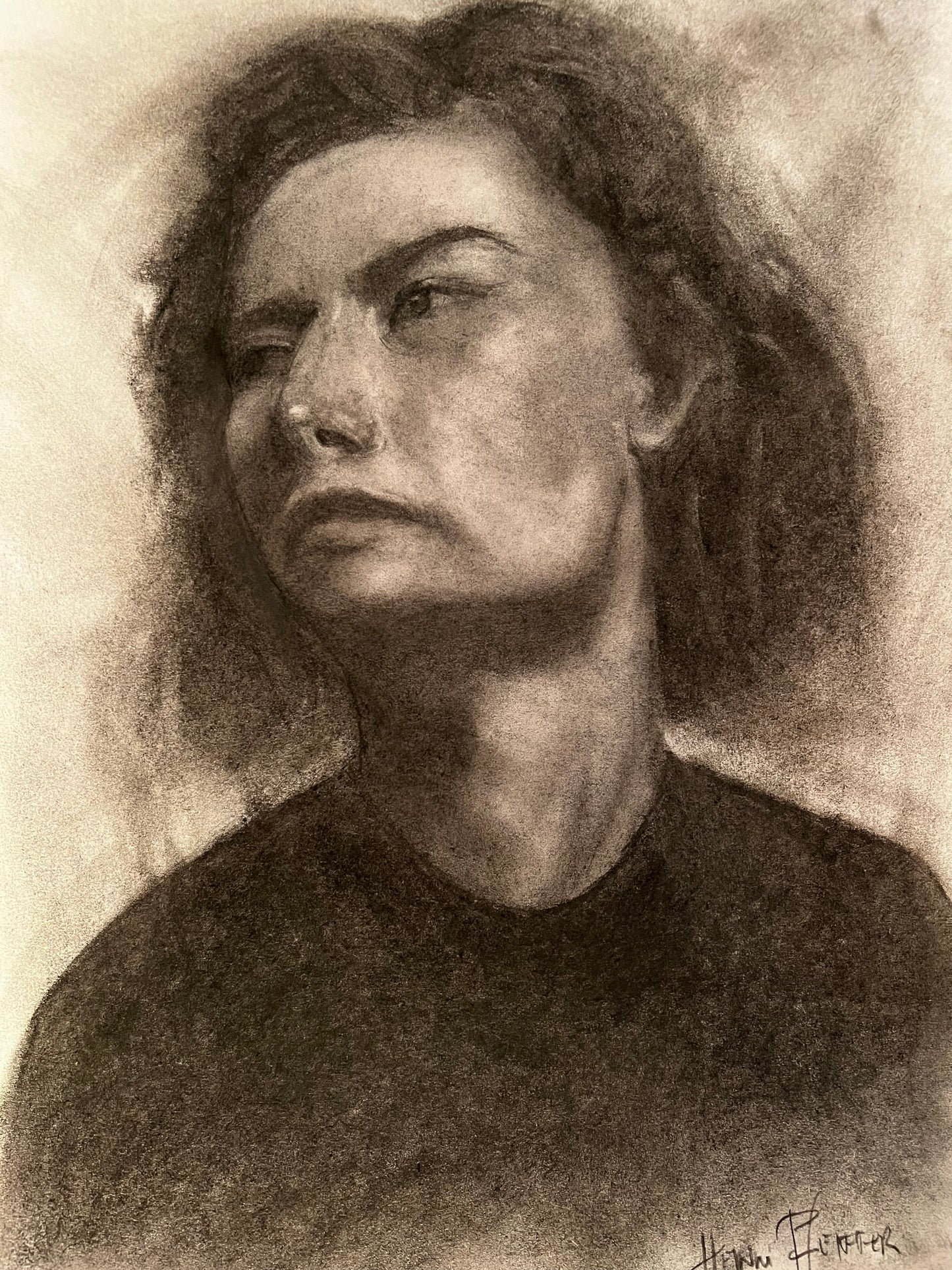 Original Kohlezeichnungen - Portraits